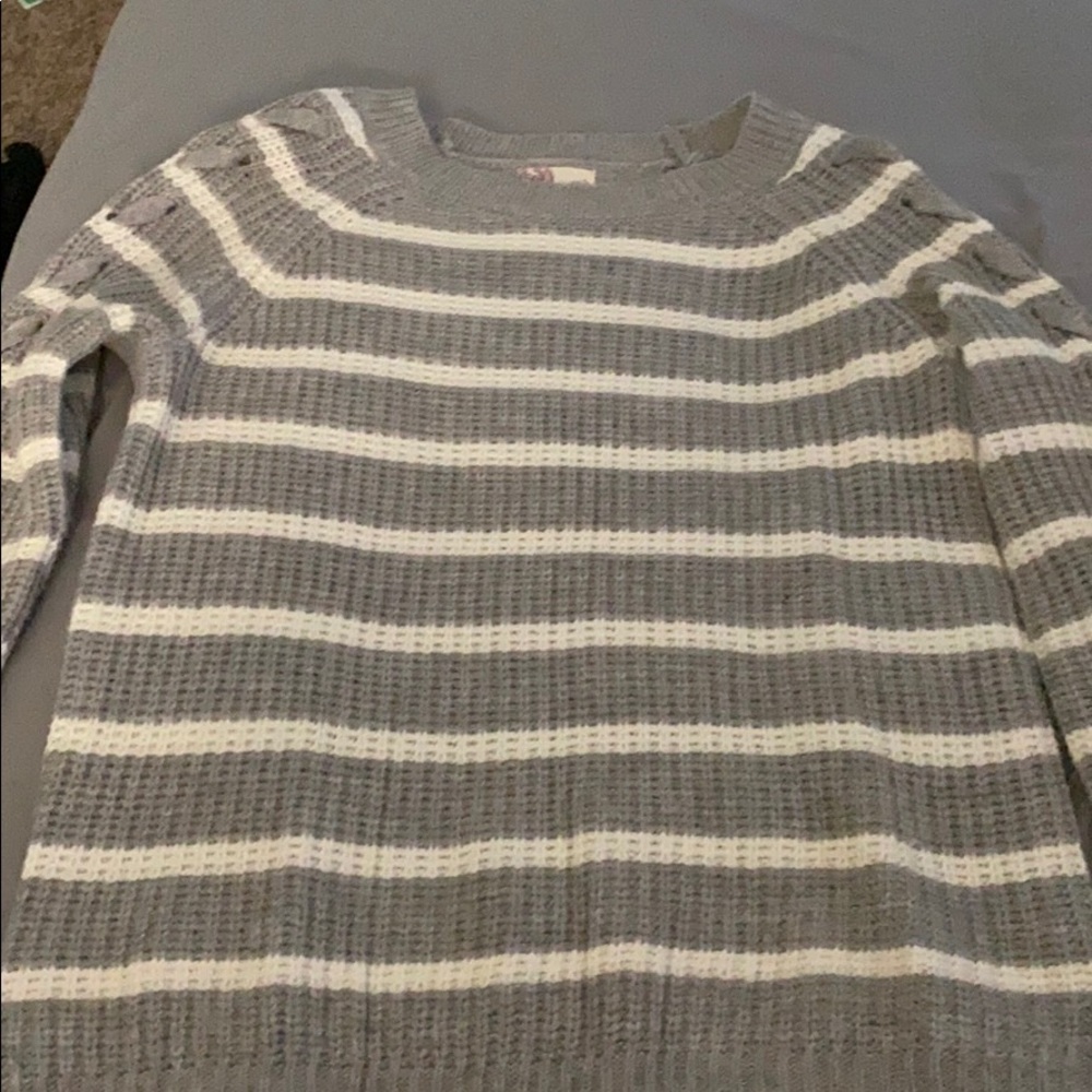 Full length long sleeved sweater